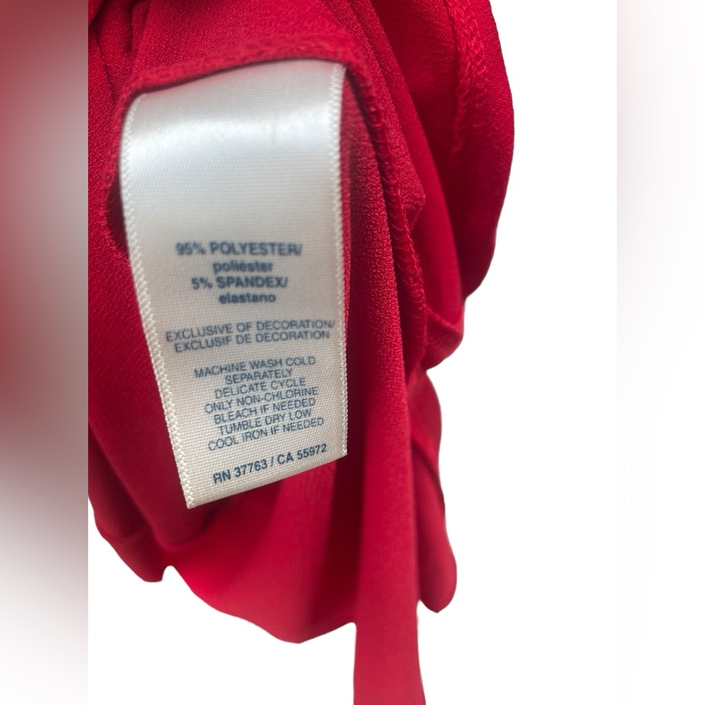 Rafaella Red Sleeveless V neck with Tie‎ New with Tags - Picture 4 of 4